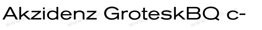 Akzidenz GroteskBQ c字体转换